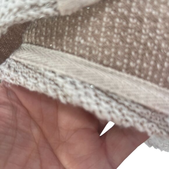 Sunday for Anthropologie Open Front Cardigan BGE SLVR Thread Blend Shimmer W 2X - Picture 7 of 10